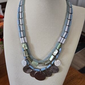 Blue and Silver Necklace